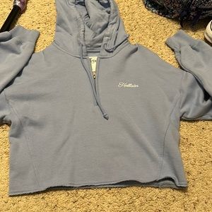Hollister blue quarter zip size small